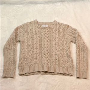 Kendall + Kylie Cable Knit Sweater